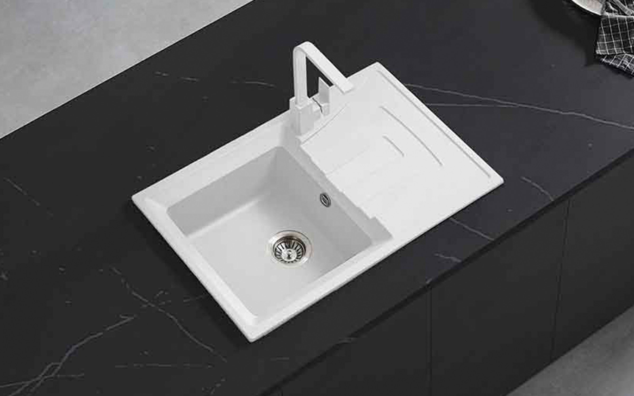 8104 Granite sink, white  2